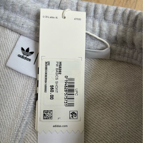 adidas x Pharrell Williams Humanrace basics short in heather light grey - Picture 16 of 16